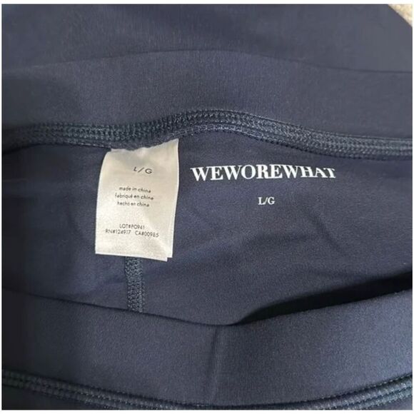 WeWoreWhat Revolve Tennis Active Skort Blue Optic White Size L NWT - Picture 6 of 12